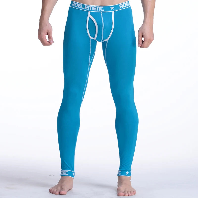 Men's long Johns one-piece thin underpants Tight thermal pants Modal slim cotton pants leggings