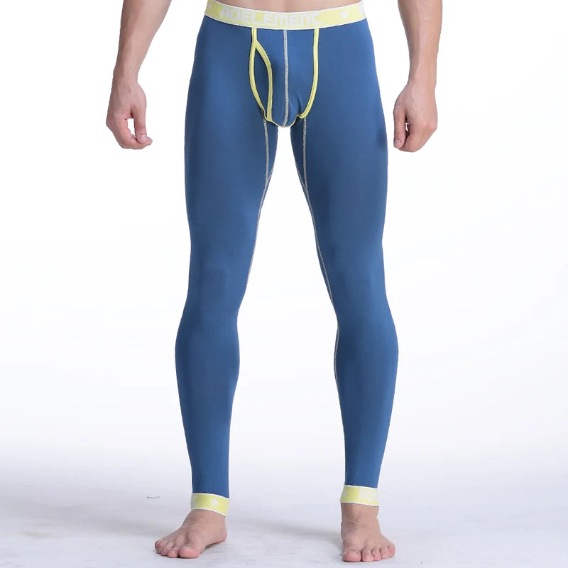 Men's long Johns one-piece thin underpants Tight thermal pants Modal slim cotton pants leggings