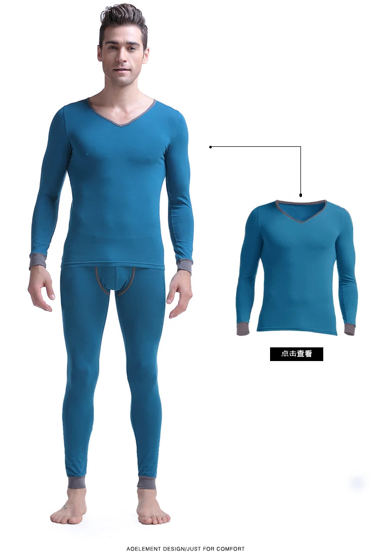 Men's long Johns one-piece thin underpants Tight thermal pants Modal slim cotton pants leggings