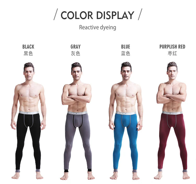 Men's long Johns one-piece thin underpants Tight thermal pants Modal slim cotton pants leggings