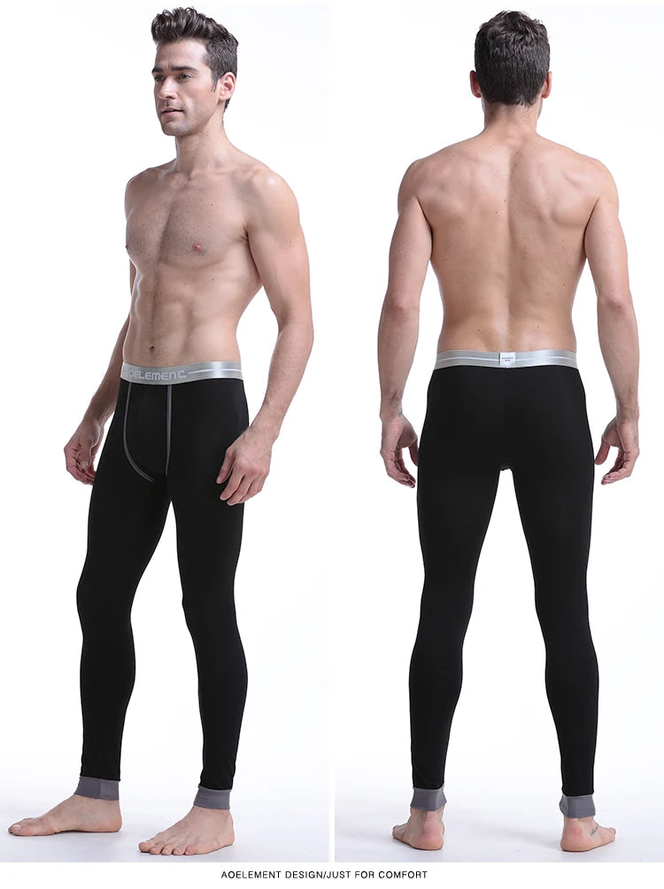 Men's long Johns one-piece thin underpants Tight thermal pants Modal slim cotton pants leggings