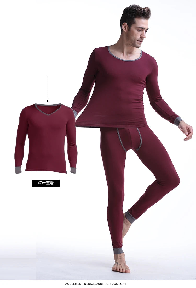 Men's long Johns one-piece thin underpants Tight thermal pants Modal slim cotton pants leggings