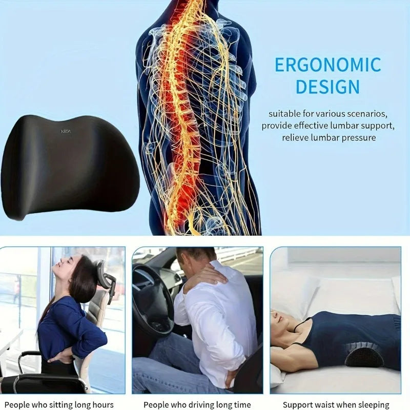Coussin lombaire ergonomique – Soutien optimal pour le dos