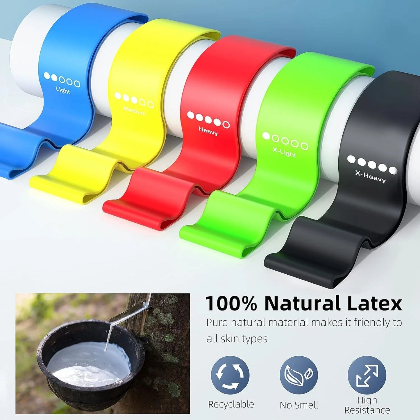Elastic Power Bands
Yoga Gym Equipment Elastic Rubber Loop
