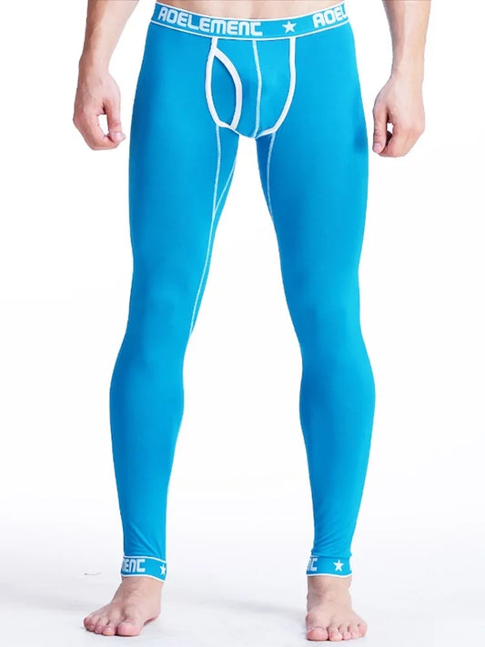 Men's long Johns one-piece thin underpants Tight thermal pants Modal slim cotton pants leggings